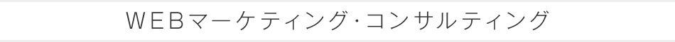 WEBマーケティング・コンサルティング